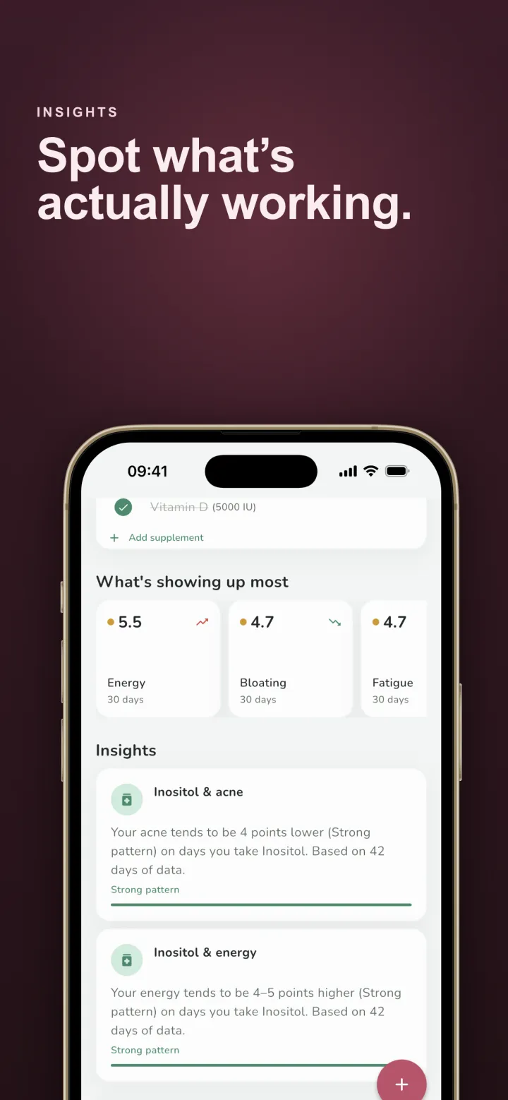 Pattern insights screen